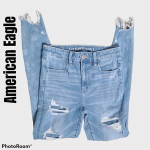 EuC AEO Super High Rise Destructed Skinny